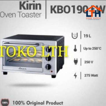 1-466-1.jpg OVEN LISTRIK KIRIN 19 LITER KBO190LW LOW WATT ELECTRIC OVEN KBO 190 LW GARANSI RESMI