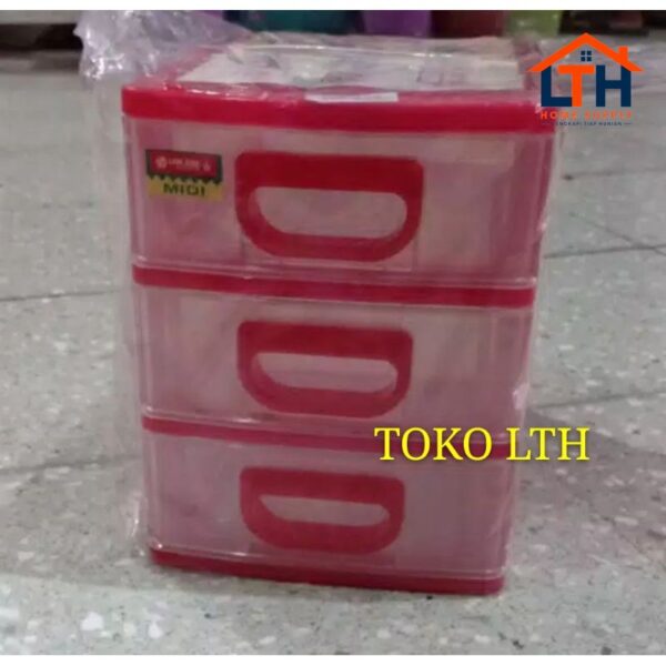 1-469-1.jpg LACI PLASTIK SUSUN 3 ESTIMA MIDI M3 EC 23 LION STAR LACI MINI EC23 CONTAINER M-3