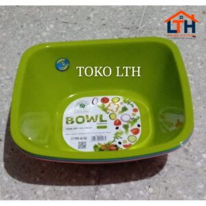 BASKOM SEGI PLASTIK 2.5 ltr GREEN LEAF 4206 / MANGKOK PLASTIK BESAR
