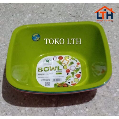 1-478-1.jpg BASKOM SEGI PLASTIK 2.5 ltr GREEN LEAF 4206 / MANGKOK PLASTIK BESAR
