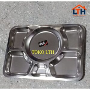 FOOD TRAY STAINLESS / NAMPAN SEKAT / KOTAK MAKAN / TEMPAT MAKAN