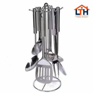 KITCHEN TOOL SET STAINLESS STEEL 7 PCS+RAK HOME PRO / PERALATAN DAPUR