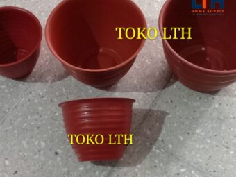 1-492-1.jpg POT TAWON 20 COKLAT PLASTIK / POT BUNGA / POT TANAMAN PLASTIK