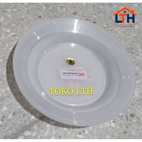 PER 6 PCS PIRING PLASTIK PUTIH TRANSPARAN OWLPLAST