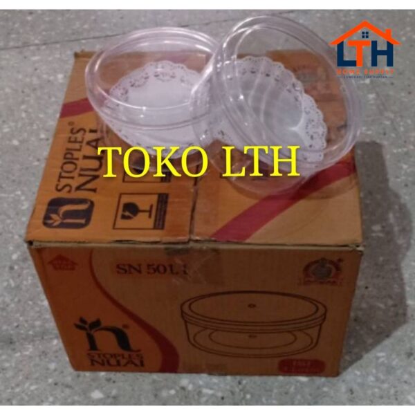 Toples Kue Kering Bulat 350gr Polos NUAI  SN501.1 (12 Pcs)