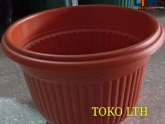 POT PLASTIK 30 CM COKLAT 809 / POT TANAMAN / POT BUNGA