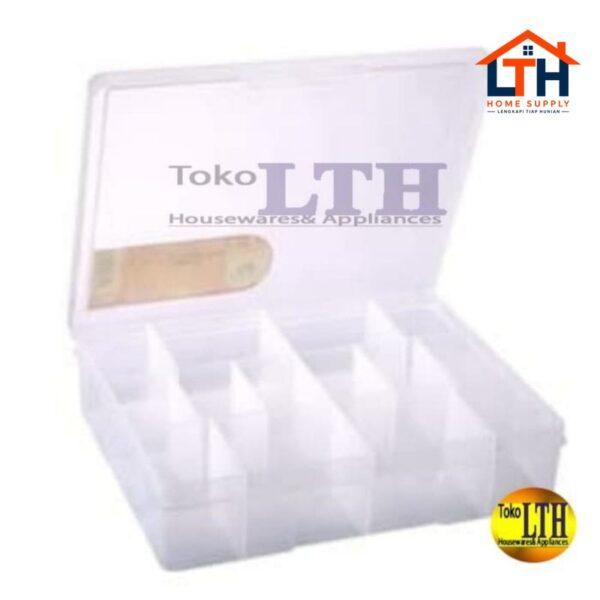 1-519-1.jpg KOTAK PERKAKAS REIKO 1416 SEKAT 14 GREEN LEAF / KOTAK SERBAGUNA / BOX