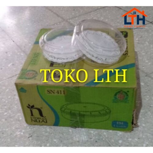 PER 12 PCS TOPLES KUE KERING BULAT NUAI 411 STOPLES PLASTIK MIKA