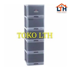 LEMARI PLASTIK SUSUN 5 / LACI CONTAINER EXCEL L5 LION STAR XC-17 XC17