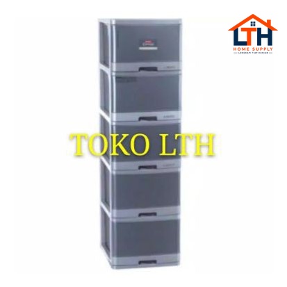 1-568-1.jpg LEMARI PLASTIK SUSUN 5 / LACI CONTAINER EXCEL L5 LION STAR XC-17 XC17