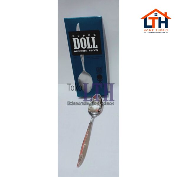PER 6 PCS SENDOK MAKAN STAINLESS STEEL ORIGINAL SUPERDOLL SUPER DOLL