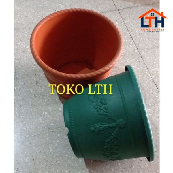 POT PLASTIK GLORY 40 CM WARNA / POT TANAMAN / POT BUNGA