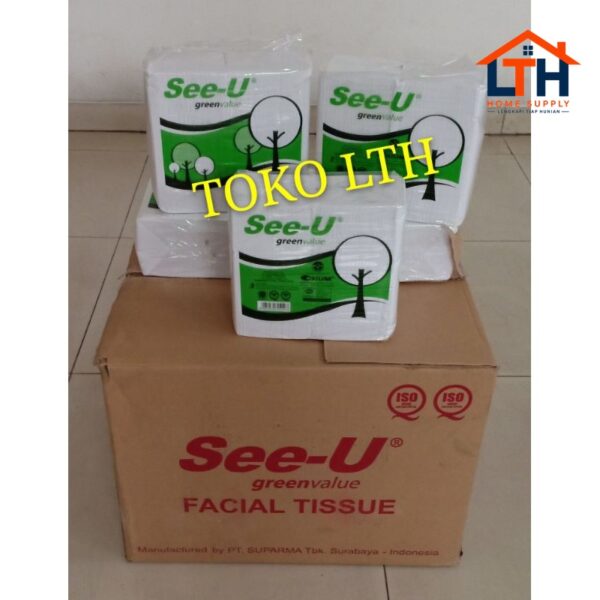 1-605-1.jpg FACIAL TISSUE SEE-U 2 PLY TISUE WAJAH TISU SEEU