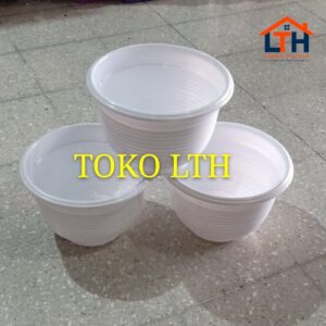 1-645-1.jpg POT PUTIH PLASTIK 30 NEO GOCCIE / POT TANAMAN ULIR / POT BUNGA TAWON
