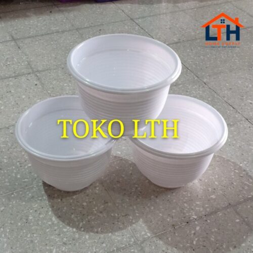 1-645-1.jpg POT PUTIH PLASTIK 30 NEO GOCCIE / POT TANAMAN ULIR / POT BUNGA TAWON