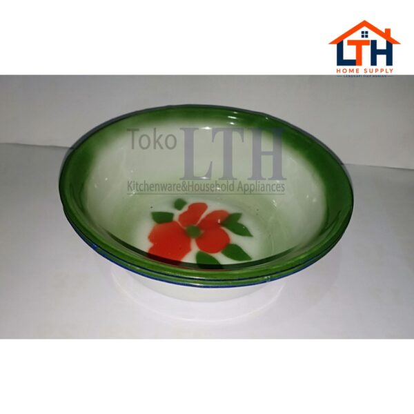 1-65-1.jpg MANGKOK SENG 16 CM ENAMEL BASKOM KOBOKAN MANGKUK KALENG JADUL MOTIF KEMBANG PANCI RRT 16 CM