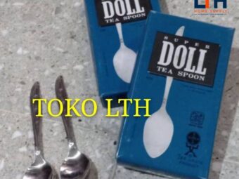 SENDOK TEH STAINLESS STEEL ORIGINAL SUPER DOLL / SENDOK KECIL KOPI SUPERDOLL