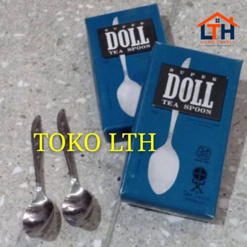 SENDOK TEH STAINLESS STEEL ORIGINAL SUPER DOLL / SENDOK KECIL KOPI SUPERDOLL