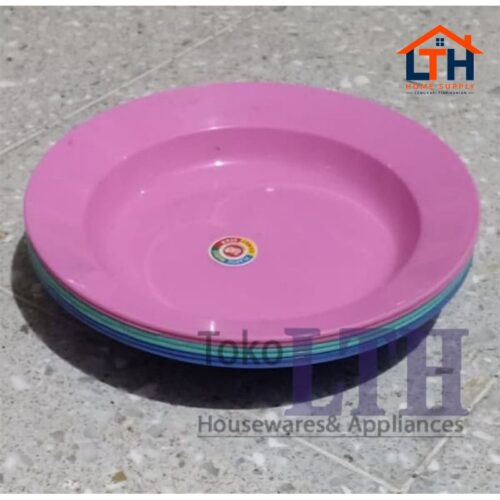 PIRING PLASTIK WARNA 8" (per6 pcs) KOMET STAR