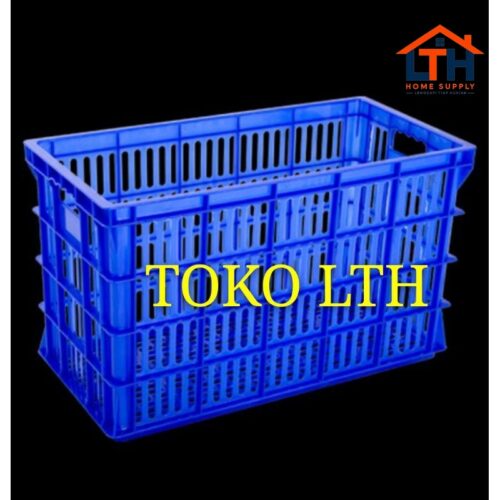 1-667-1.jpg CONTAINER KERANJANG INDUSTRI SERBAGUNA 2217L GREEN LEAF KRAT LUBANG 2217 L RAK PIRING 10"