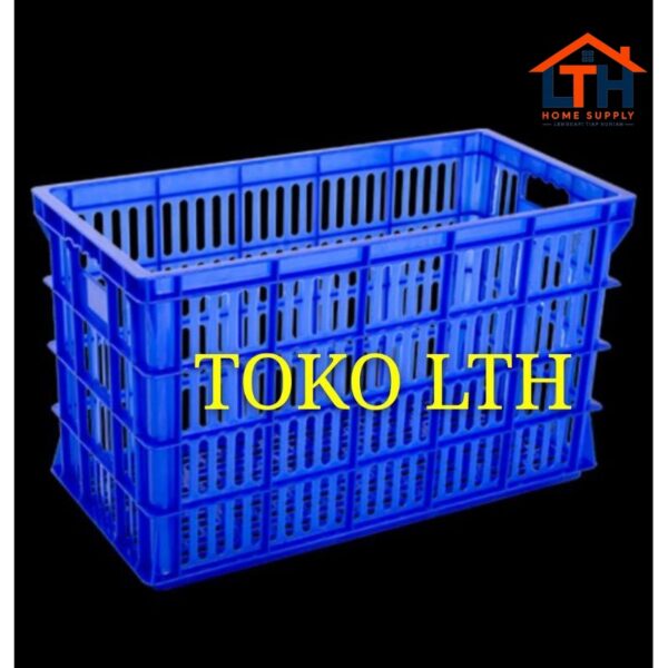 1-667-1.jpg CONTAINER KERANJANG INDUSTRI SERBAGUNA 2217L GREEN LEAF KRAT LUBANG 2217 L RAK PIRING 10"