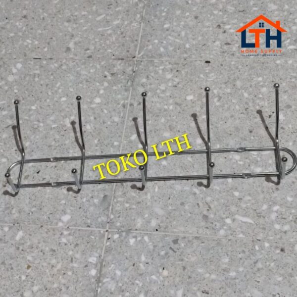 Kapstok Stainless 5 Hook