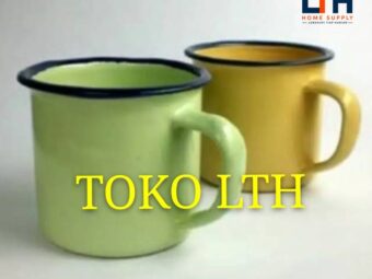 PER 6 PCS CANGKIR JADUL SENG KALENG ENAMEL POLOS / MUG GELAS PANCI