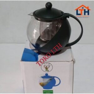 1-687-1.jpg TEKO TEH KOPI SARINGAN 1250 ml / TEA POT KACA / TEKO TEH GELAS
