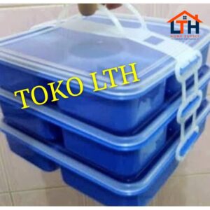 1-708-1.jpg Rantang Segi 3Susun Plastik Fiesta Box - Owl Plast