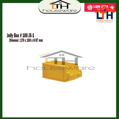 1-73-1.jpg JOLLY BOX 100 KOTAK PERKAKAS SERBAGUNA LION STAR JX1 BOX SUSUN