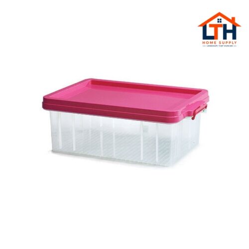 1-730-1.jpg KOTAK SERBAGUNA CLEAR BOX NO.10-CHROME HANDLE- LION STAR