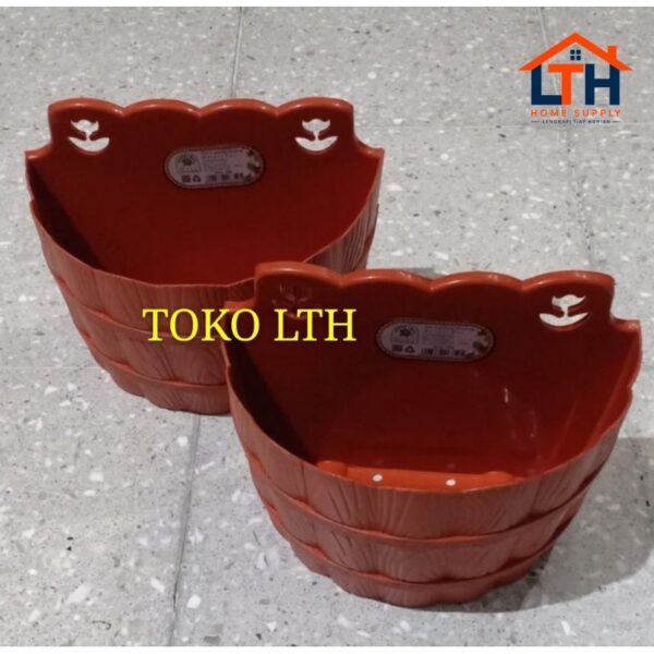 POT GANTUNG / TEMPEL / DINDING EBONY 6359 GREEN LEAF