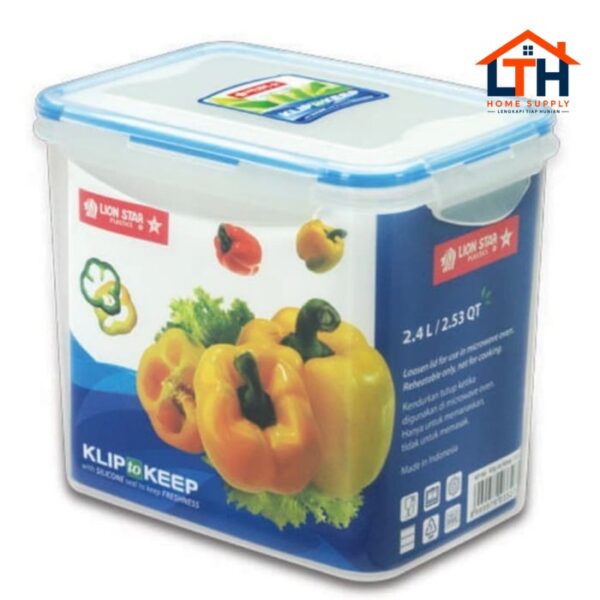 1-769-1.jpg KOTAK SERBAGUNA - KLIP TO KEEP 1203 KP-66 2400 ml LION STAR / SEALWARE