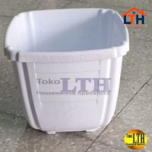 1-784-1.jpg POT SEGI PUTIH PARIS 604 / POT BUNGA / POT TANAMAN / POT PUTIH PLASTIK