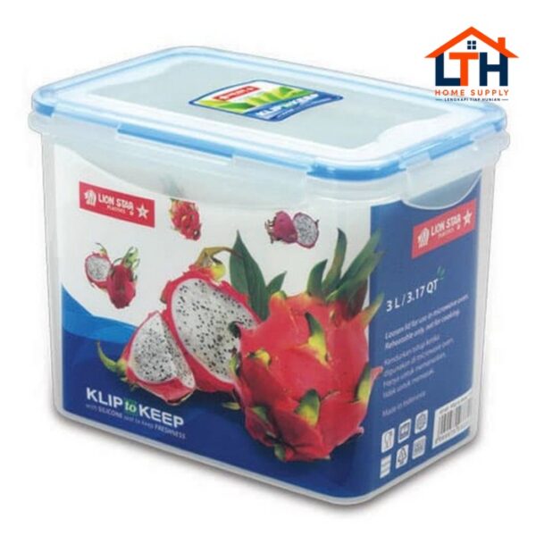 1-804-1.jpg KOTAK SERBAGUNA - KLIP TO KEEP 1303 KP-69 3000 ml LION STAR / SEALWARE