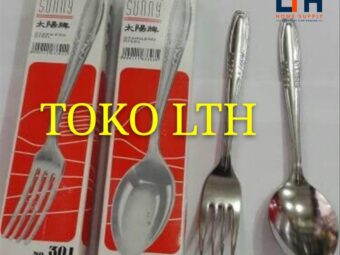 PER 12 PCS GARPU MAKAN STAINLESS STEEL SUNNY 301