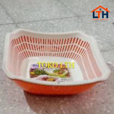 WADAH CUCI SAYUR SEGI 4 ALPEN / BASKOM SARINGAN SEGI / BASKOM CUCI SAYUR