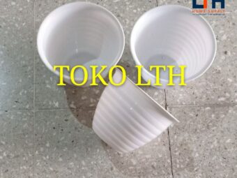 POT TAWON 20 PUTIH / POT BUNGA / POT TANAMAN PUTIH PLASTIK