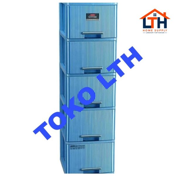 LEMARI PLASTIK SUSUN 5 / LACI CONTAINER SUSUN 5 - AXIS XC-30 LION STAR