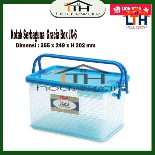 1-909-1.jpg Keranjang Jinjing Transparant Gracia Box - Lion Star