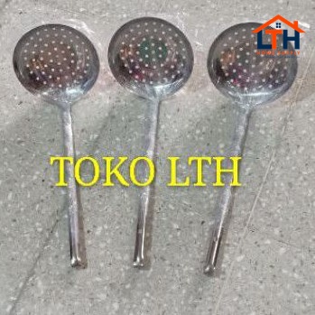 SEROK LUBANG STAINLESS 16 cm / SARINGAN GORENGAN / SEROKAN MINYAK