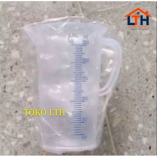 GELAS UKUR 250 ml / GELAS TAKARAN PLASTIK / TEKO UKURAN