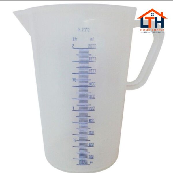 GELAS UKUR / TAKAR / PLASTIK 2000 ml GREEN LEAF / MEASURING CUP