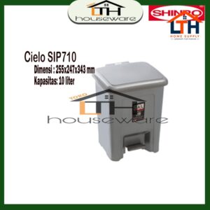 1-93-1.jpg TEMPAT SAMPAH INJAK SEGI/ KOTAK SAMPAH INJAK PERSEGI-CIELO 10 LITER SHINPO SIP710