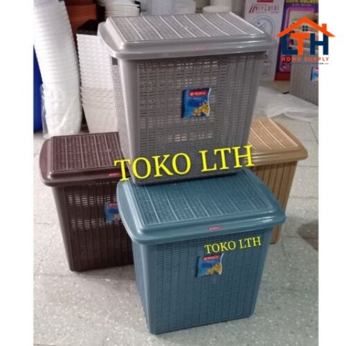 KERANJANG PAKAIAN BAJU KOTOR LAUNDRY BAG STOCK BASKET LION STAR LB6 / KOTAK PENYIMPANAN SERBAGUNA