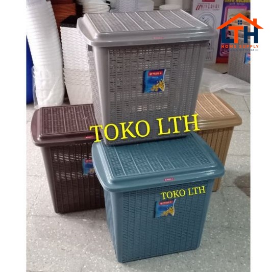1-973-1.jpg KERANJANG PAKAIAN BAJU KOTOR LAUNDRY BAG STOCK BASKET LION STAR LB6 / KOTAK PENYIMPANAN SERBAGUNA