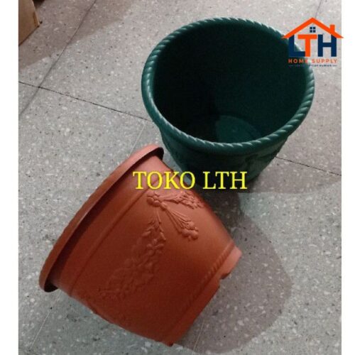 1-988-1.jpg POT PLASTIK GLORY 35 CM WARNA / POT TANAMAN / POT BUNGA