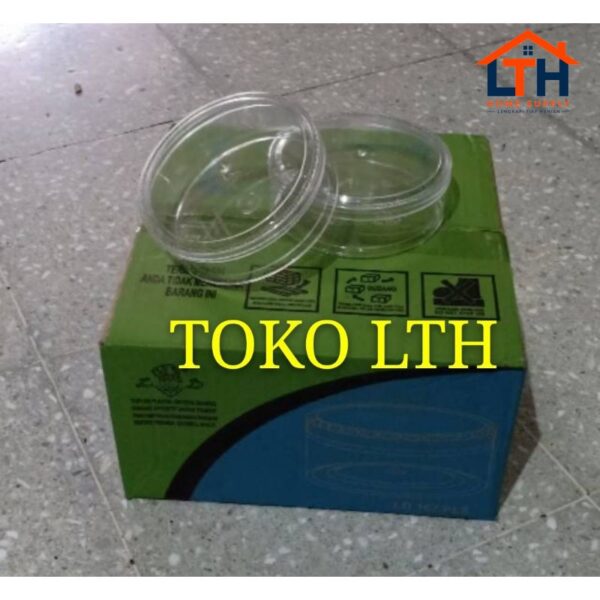 PER 12 PCS TOPLES KUE KERING BULAT 1/4 kg LD0167 STOPLES PLASTIK MIKA SEPEREMPAT DELICE LD 0167