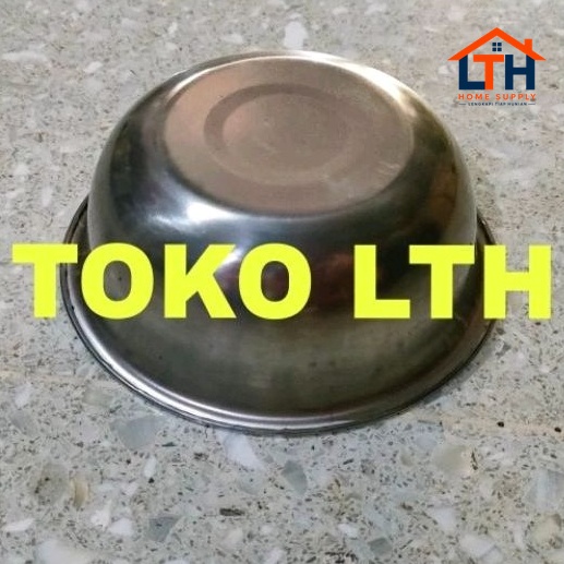 2-1012-1.jpg MANGKOK STAINLESS 12 CM BASKOM MANGKUK KOBOKAN CETAKAN NASI
