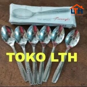 2-1043-1.jpg 6 PCS SENDOK TEH 305 TRIANGLE TEA SPOON SENDOK TEH KOPI GULA DESSERT